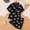 Black, variant on SERTG Girls Cute Bow Print Short Sleeve Homewear Set Lightweight Soft Comfortable Lapel Spring Summer Two-Piece Outfit for Kids(Rose Gold,8 Years)