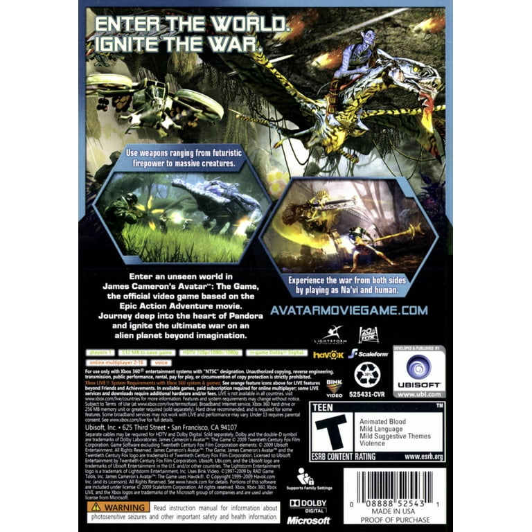 XBOX360 アバター・ザ・ゲーム / Avatar : the Game 新品未開封
