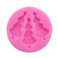 thumbnail image 1 of Round Shape Christmas Tree Cake Fondant Silicone Molds Cake Decorating Tools Bakeware Cupcake Dessert Chocolate Fondant Mold (Random Color), 1 of 8