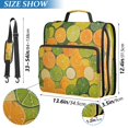 thumbnail image 3 of WOBOGO The Pattern Of Orange and Lime Slices Ring Binder Bag 1.5in Folder Organizer with Shoulder Strap for 13Inch Laptop and 500 Sheets of Paper, 3 of 8