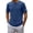 Blue, variant on Men's Cotton T Shirts Short Sleeve Oversized Crewneck Knit Shirts Kingdom T-Shirt Workout Casual Tops Moisture Wicking Basic Tees