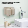 thumbnail image 3 of Toothbrush Holders Wall Mounted, Automatic Toothpaste Squeezer Dispenser, No Nails Wall Friendly Multi Functional Toothbrush Holder for Bathroom and Vanity, Easy To Install, 3 of 8
