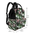 thumbnail image 2 of Balery Lilies Flowers Mummy Backpack - Waterproof Twill Canvas, Large Capacity Diaper Bag with Multiple Pockets and Adjustable Straps, 2 of 6