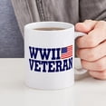 thumbnail image 4 of CafePress - WWII VETERAN Mug - 11 oz Ceramic Mug - Novelty Coffee Tea Cup, 4 of 4