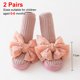 thumbnail image 2 of Calcetines deportivos para bebé con bonito lazo, calcetines de suelo antideslizantes para niños pequeños de 2 piezas, adecuados para recién nacidos/bebés/niños pequeños, 2 of 5