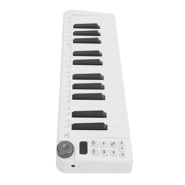 Controlador De Teclado MIDI, Teclado MIDI 1 Perilla Asignable Amplia Compatibilidad Para Producción Musical