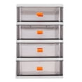 thumbnail image 1 of CRAFTHROU Small Plastic Drawer Storage Drawer Organizer Dustproof for Home Use 1Set, 1 of 6