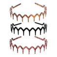 thumbnail image 2 of 3 diademas para fotos, accesorios profesionales para regalar, diadema de viaje con dientes de tiburón en zigzag. con negro, 2 of 8