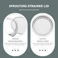 TUIBELYN Mason Jar Sprouting Lids 4 Pack Stainless Steel Mesh Stands