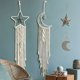 thumbnail image 5 of Atrapasueños de macramé con forma de estrella y luna, hermosa decoración para el hogar, 19 x 100 cm, excelente calidad, decoración de pared textil hecha a mano, 5 of 5