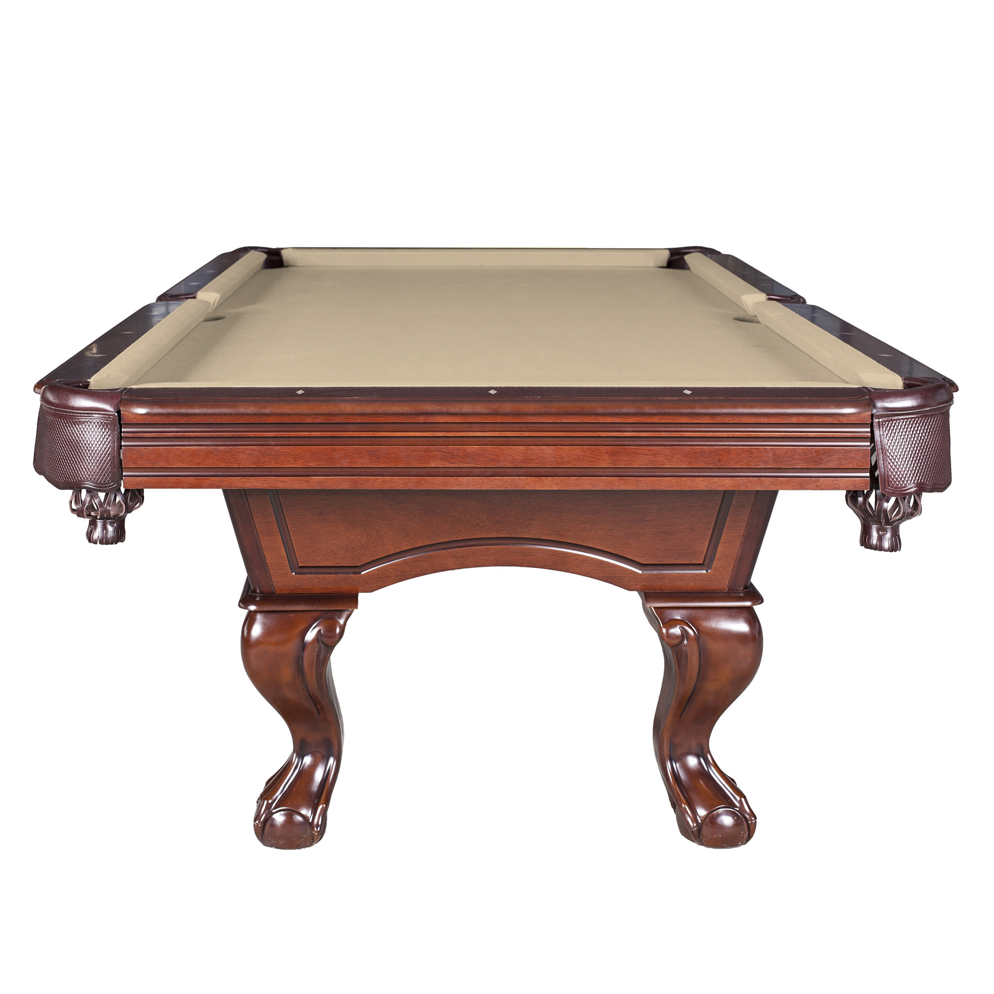 Hathaway Augusta 8 ft. Non-Slate Pool Table - Walnut Finish, 100.5-in l x 55-in w, Camel Felt - image 3 of 14