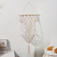thumbnail image 3 of Billuyoard Cama colgante para gatos tejida con borlas, estilo bohemio, aumenta la usabilidad del espacio, plataforma de almacenamiento, cama para gatos, Decoración del hogar Billuyoard HA060600-00B, 3 of 6