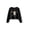 Black Teddy, variant on Girls Crop Tops Kids Long Sleeve Pullover Sweatshirts Girls Cropped Crewneck Sweatshirt