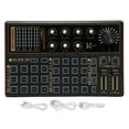 thumbnail image 2 of Sound Mixer Board, Colorful Light Voice Changer Sound Card, Audio Mixer Sound Mixing DJ Console 12 Modes 16 Sound Effects For Music Recording Karaoke Singing, 2 of 8