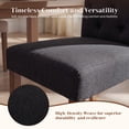 thumbnail image 4 of Upholstered Parsons Dining Chairs Set of 6, Button Tufted Kitchen Side Chair for Dining Room, Black, 4 of 9