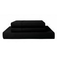 thumbnail image 2 of 21" Deep Pockets - Queen Fitted Sheet with 2 Pillowcases 1000-TC Egypt Cotton 3-PC Set - Black, 2 of 7