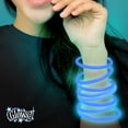 thumbnail image 4 of Vendor Labelling Halloween 8CT Glow Party Favors, Blue Plastic Glow Bracelet, 8 inch, 4 of 6