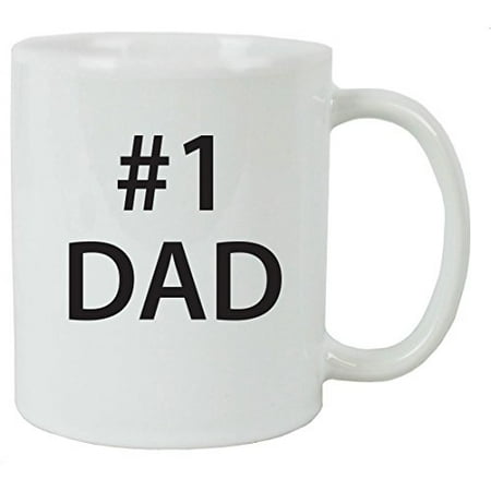 Great Gifts For Grandfathers #1 Dad 11 oz White Ceramic Coffee Mug with Gift Box - Great Gift for Father's Day, Birthday, or Christmas Gift for Dad, Grandpa, Grandfather, Papa, Husband ()