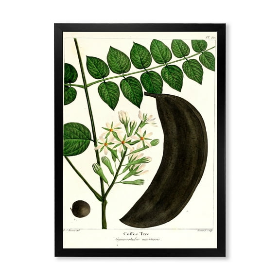 Designart 'Ancient Plant Life IX' Traditional Framed Art Print