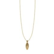 The Pioneer Woman Adult Female Gold-Tone Metal Textured Teardrop Pendant Necklace