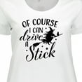 thumbnail image 4 of Inktastic Of Course I Can Drive a Stick with Witch Women's Plus Size T-Shirt, 4 of 5
