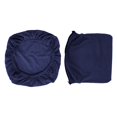 thumbnail image 2 of Funda para silla de comedor, funda trasera elástica, protector de muebles, funda para silla de oficina Azul marino, 2 of 9
