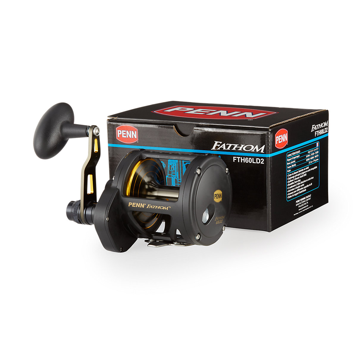 PENN Fathom Lever Drag 2 Speed Conventional Reel, Size 15