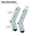 thumbnail image 2 of Naloa Cartoon Doodle Puppy Thigh High Socks Extra Long Stretchy Sock Women Over Knee High Opaque Stocking Daily Wear, 2 of 6
