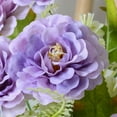 thumbnail image 2 of Nvzi 2 ramos de flores artificiales de tacto real, flores falsas para decoración del hogar, oficina, boda, arreglo de ramo de flores artificiales para decoración (amarillo, 11,8 pulgadas de largo), 2 of 5