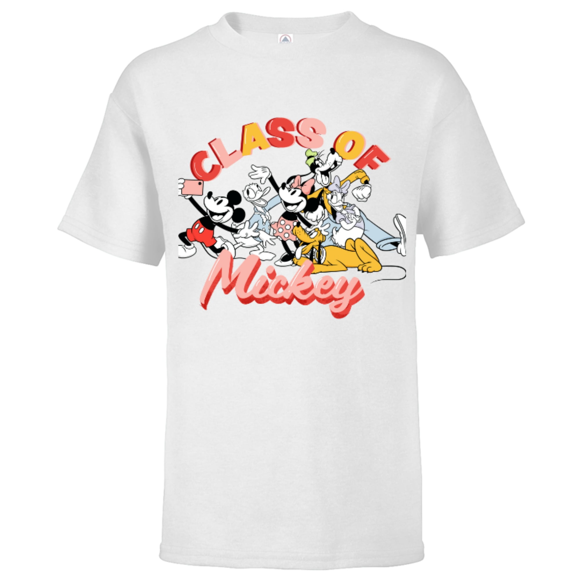 Disney Mickey And Friends Class Of Mickey Graduation Short Sleeve T Shirt For Kids Customized White Walmart Com