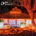 thumbnail image 2 of Luces de Halloween Weillsnow, 164 pies, 500 LED, naranja, 8 modos, 2 of 9