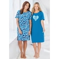 thumbnail image 5 of Dreams & Co. Plus Size 2-Pack Short-Sleeve Sleepshirt, 5 of 5