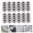 thumbnail image 6 of Topbathy 12pcs Toilet Seat Gaskets Grey Plastic for Reducing Noise in Bathrooms, 6 of 7