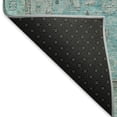 thumbnail image 5 of Addison Rugs Mayfield Premium Machine Washable Traditional Global Aqua Rectangle Rug, 8' X 10' Machine Washable Traditional Global Aqua Oversized Sherpa Throw Blanket, 5 of 7