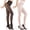 1Black1White, variant on Women‘s Sheer Shimmery Control Top Tights, High Waist, 2Black, S-M