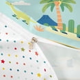 thumbnail image 4 of Metsweet Cartoon Dinosaur Stegosaurus Duvet Cover Queen, Volcano Desert Cactus Queen Bedding, Blue Green,3-Piece,1 Duvet Cover and 2 Pillowcases, 4 of 6
