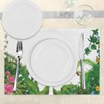 thumbnail image 3 of Ambesonne Plant Place Mats Set of 4, Tropical Plants Exotic, Standard Size, Green Multicolor, 3 of 6