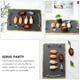 thumbnail image 3 of 1 PC Bandejas de servir modernas Bandeja rectangulares Bandeja Sirviendo platos con asas, 3 of 6