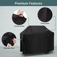 thumbnail image 4 of Unicook Gas Grill Cover 53 inch, Heavy Duty Waterproof BBQ Cover for Backyard Grill, Fits Barbecue Grills up to 50-in Wide, Black, 4 of 8