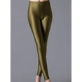 thumbnail image 1 of Shiny Pant Leggings Hot Selling Leggings Solid Color Fluorescent Spandex Elasticity, 1 of 6