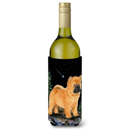 

Caroline s Treasures SS8488LITERK Starry Night Chow Chow Wine Bottle Hugger Wine Bottle multicolor