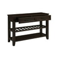 thumbnail image 2 of WEGFTDUOP Retro Pine Wood Console Table with 2 Drawers & Open Shelves - Solid Wood Entryway Table for Living Room and Hallway, 2 of 7