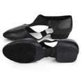 thumbnail image 2 of Zapatos de baile de salón y jazz de piel sintética de color negro para niñas y mujeres, talla 38, 2 of 8