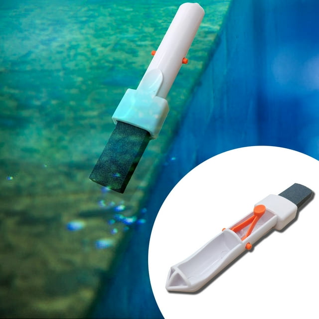 Pumice Pool Cleaner, Swimming Pool Cleaning Head with Clip, for In-Ground Pool Wall and Floor Scrubber, Effective Sediment and Grime Removal, Durable Pool Maintenance Tool