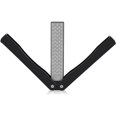 thumbnail image 1 of Afilador de cuchillos de grano 400/600, piedra de afilar de diamante plegable de doble cara, ideal para exteriores, camping, jardín, cocina, color negro., 1 of 5
