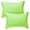 Green With Sateen Stripes 10x15in (25x38cm), variant on Kinder Fluff Hypoallergenic Toddler Pillow, 300T Cotton Shell, Premium Down Alternative Filling, Soft Texture