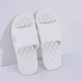 thumbnail image 2 of Penkiiy Women Men Slippers Home Couple Shoes Indoor Outside Soft Soled Bathroom Bath Slippers 38 White, 2 of 5