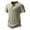 Khaki, variant on SwiftWear Men's Short Sleeve Henley Tee Mens Button Down Short Sleeve Shirt Short Sleeve Quick Dry, Black-L