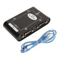 thumbnail image 1 of USB to Serial Adapter 4 Ports RS232 COM Reserve Function DB9 Compact USB to RS232 Adapter for Windows 10 8 7, 1 of 4
