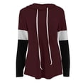 thumbnail image 3 of Women Pullover Hoodie, Color Blocking Pullover Long Sleeve Top Easy Pairing Comfortable And Breathable Soft Fabric For Office Work ANGGREK Cocina, Decoración y Otros, 3 of 5